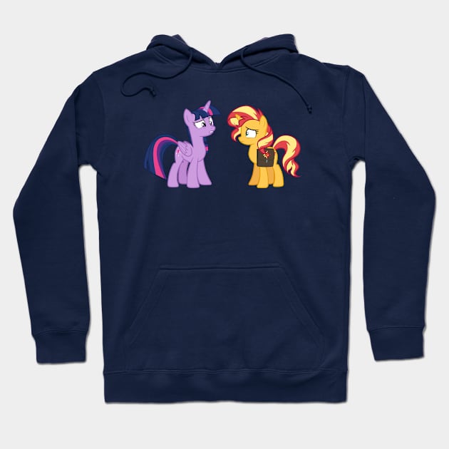 Pony Twilight and Sunset 2 Hoodie by CloudyGlow